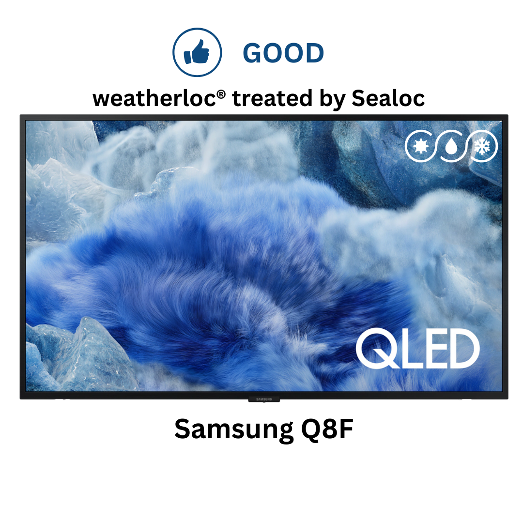 weatherloc® treated Samsung Q8F Series QLED 4K Vision AI Smart TV