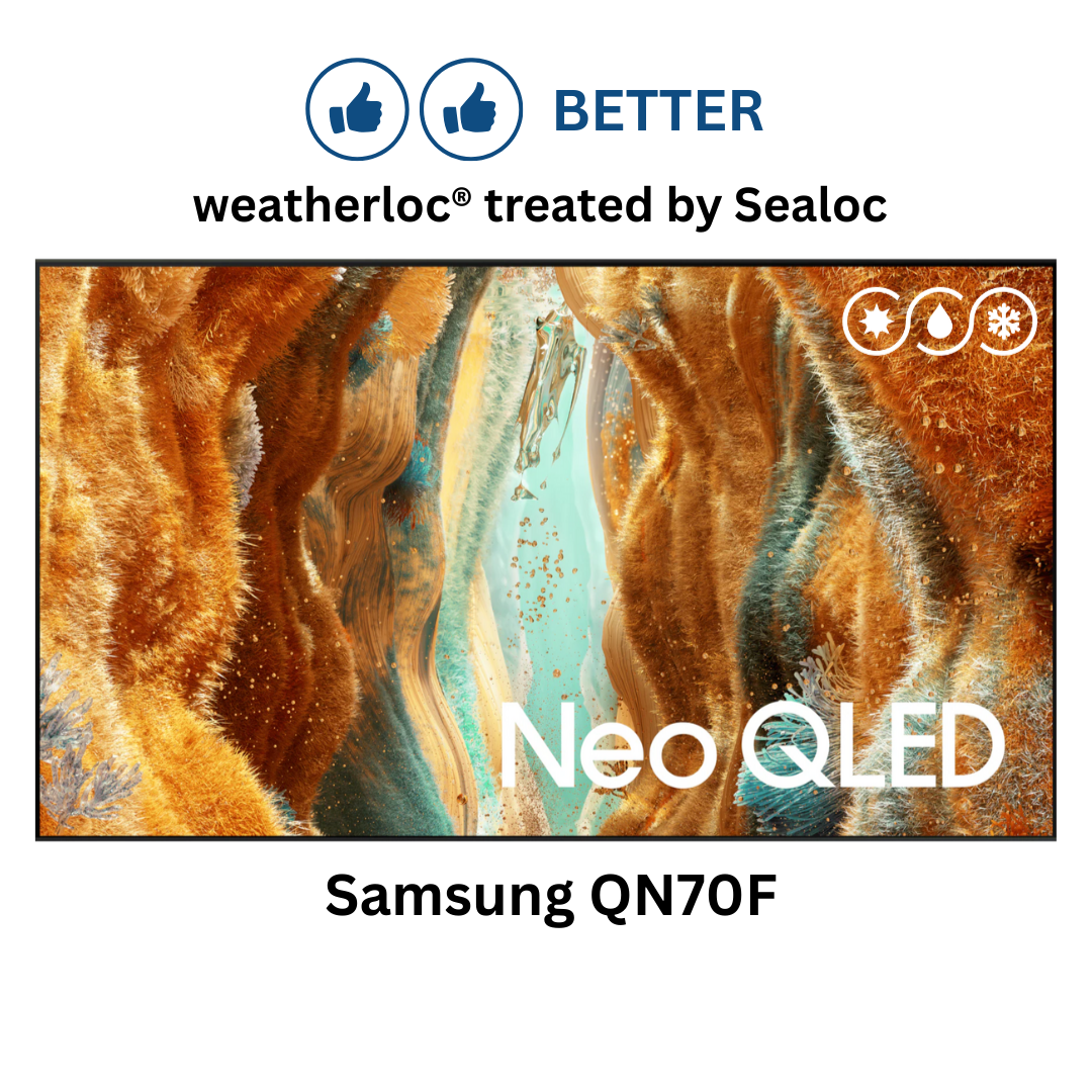 weatherloc® treated Samsung QN70F Series Neo QLED 4K UHD Vision AI Smart TV