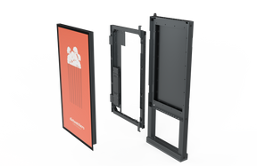 Placard VS Series Semi Outdoor Display with Floor Standing Kit