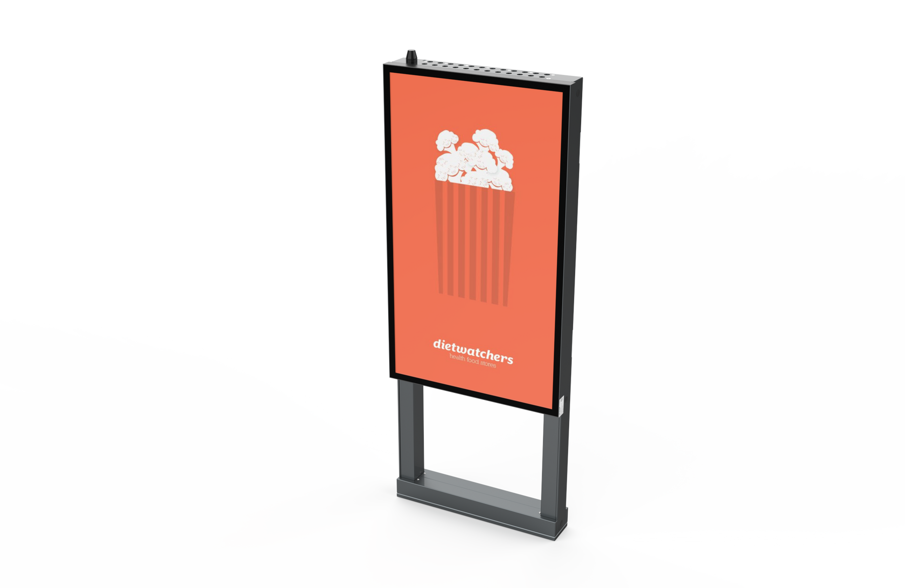 Placard VS Series Semi Outdoor Display with Floor Standing Kit