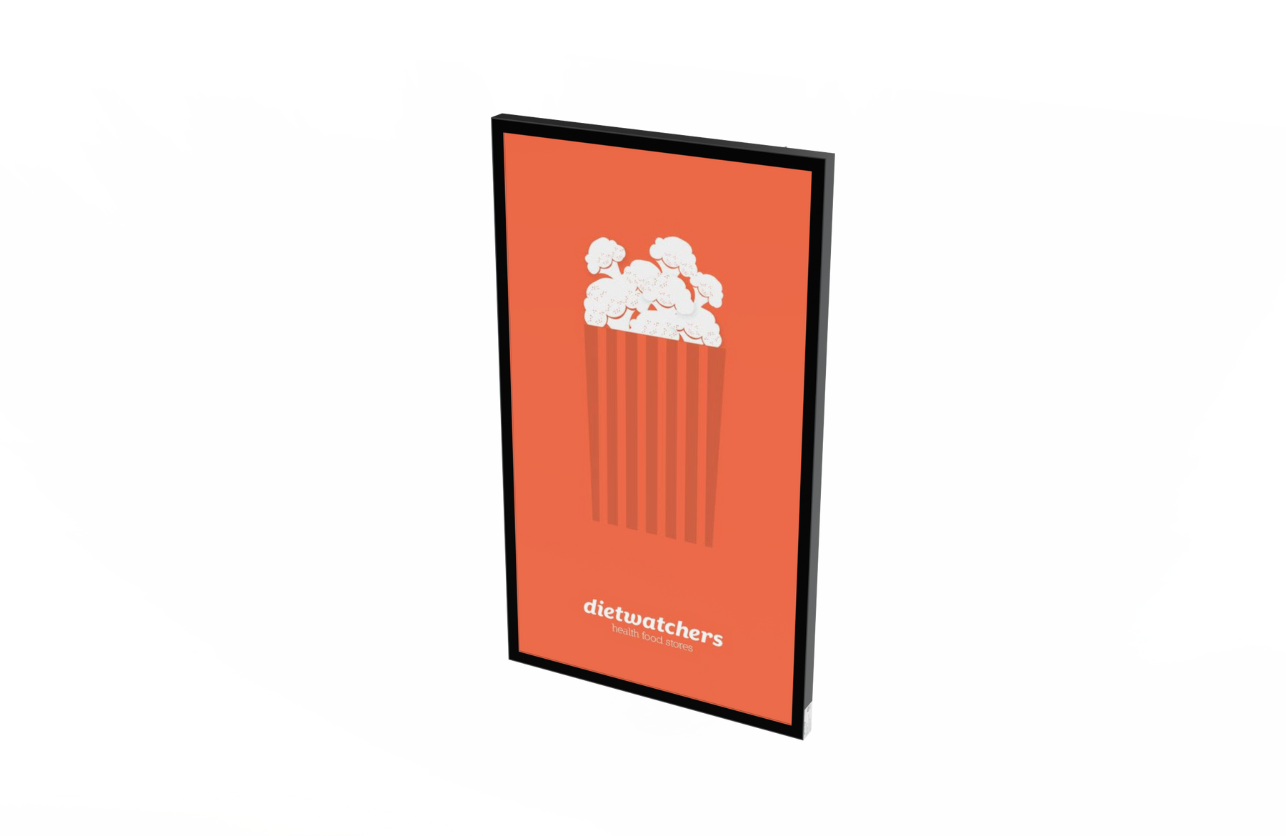 Placard VS Series Semi Outdoor Single Portrait Style Wall Display