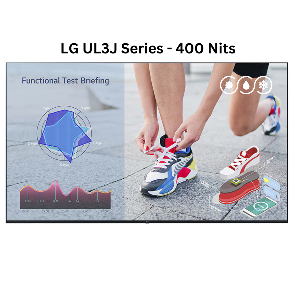 weatherloc™ treated Outdoor Commercial Display LG UL3J Series