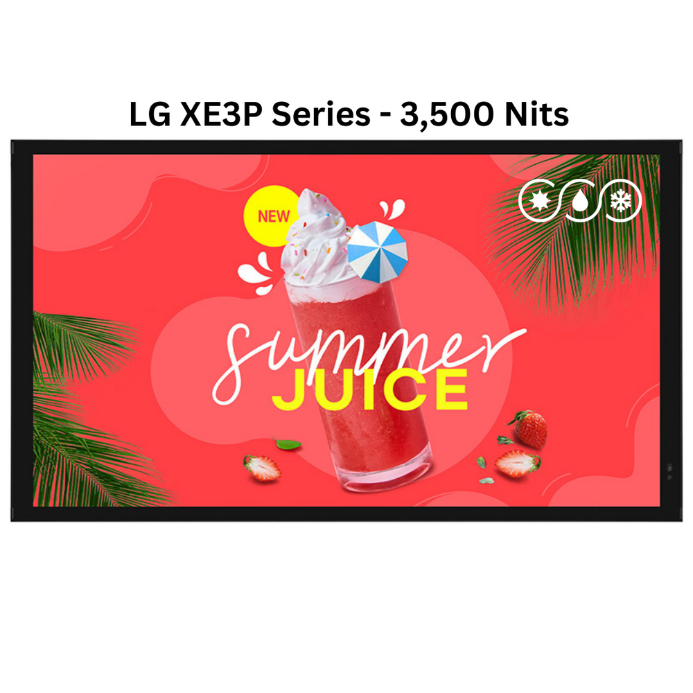 weatherloc™ treated Commercial Display LG XE3P Series